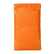 Bolsas de paquete de película mate, anuncio publicitario burbuja, sobres acolchados, Rectángulo, naranja oscuro, 22.2x12.4x0.2 cm(X-OPC-P002-01C-07)
