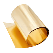 Brass Sheet, Light Gold, 200x0.2mm(DIY-WH0033-40LG-01)