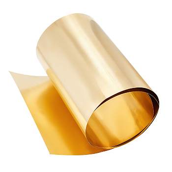 Brass Sheet, Light Gold, 200x0.2mm