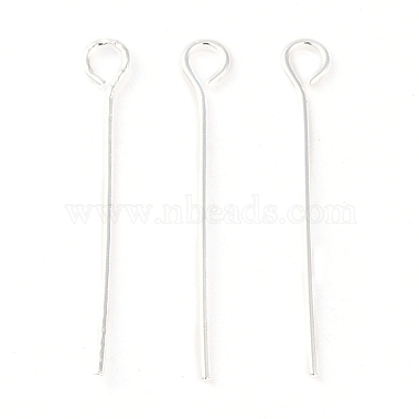 2.4cm 925 Sterling Silver Plated Brass Eye Pins