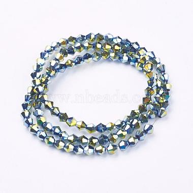 Electroplate Glass Beads Strands(EGLA-S057-3)-2