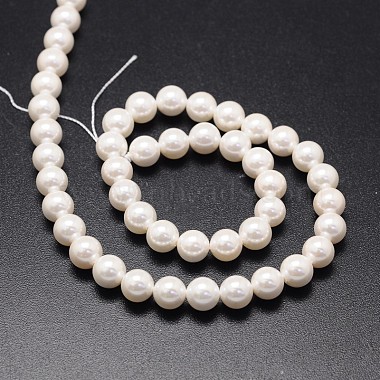 Shell Pearl Beads Strands(BSHE-E008-6mm-12)-2