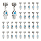 30Pcs Antique Silver Plated Alloy European Dangle Charms(FIND-DC0002-93)-1