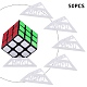 Triangle en plastique vitesse cubes magiques support de base cadre accessoires puzzle cube organiser(ODIS-WH0005-67)-5