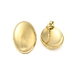 304 Stainless Steel Oval Stud Earrings for Women(EJEW-U020-22G)-1