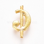 Alloy Cabochons, Musical Note, for UV Resin Filler, Epoxy Resin Jewelry Making, Golden, 9x5x1mm(PALLOY-WH0068-15G)