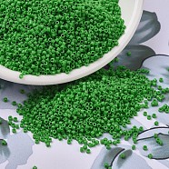 MIYUKI Delica Beads, Cylinder, Japanese Seed Beads, 11/0, (DB0724) Opaque Green, 1.3x1.6mm, Hole: 0.8mm, about 2000pcs/10g(X-SEED-J020-DB0724)