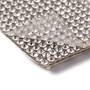 Self Adhesive Glass Rhinestone Glue Sheets, for Trimming Cloth Bags and Shoes, Crystal, 27mm, 4m/roll.(RB-ZX002-02A)