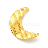Ion Plating(IP) 201 Stainless Steel Pendants, Moon Charm, Golden, 18.5x13.5x1.5mm, Hole: 1.2mm(STAS-G296-05G)