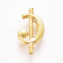 Alloy Cabochons, Musical Note, for UV Resin Filler, Epoxy Resin Jewelry Making, Golden, 9x5x1mm(PALLOY-WH0068-15G)