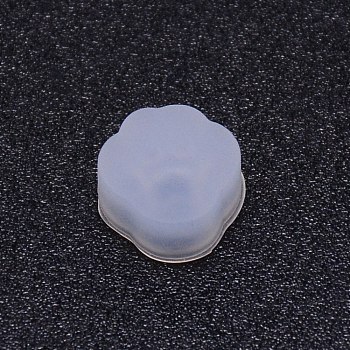 DIY Pendant Silicone Molds, for Earring Makings, Resin Casting Pendant Molds, For UV Resin, Epoxy Resin Jewelry Making, Paw Print, White, 10x10x6mm