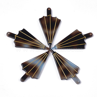 Coconut Brown Umbrella Cellulose Acetate Pendants