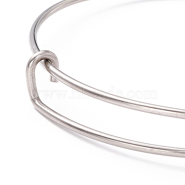 Adjustable 304 Stainless Steel Expandable Bangle Making(BJEW-UN0006-35P)-2