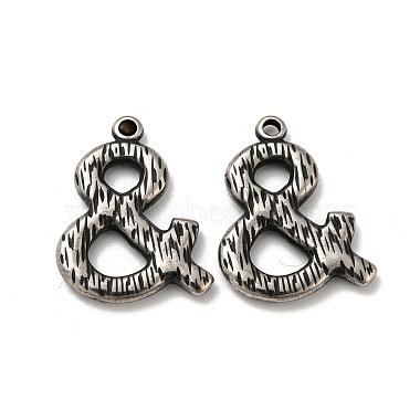 Antique Silver Symbol 304 Stainless Steel Pendants