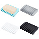 AHADEMAKER 4Pcs 4 Colors Silicone Self Draining Soap Dish Holder(AJEW-GA0004-79)-1