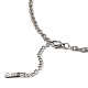 Non-Tarnish 304 Stainless Steel Mesh Chain Necklace(BJEW-B072-02P)-3