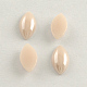 Pearlized Plated Opaque Glass Cabochons(PORC-S779-7x14-M)-2