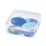 Opalite & Natural Lapis Lazuli & Dyed Synthetic Turquoise Cabochons, Oval, 40x30x7~9mm, 6pcs/box(G-JP0001-14)