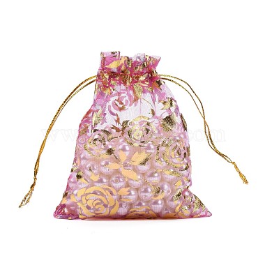 Orchid Rectangle Organza Bags