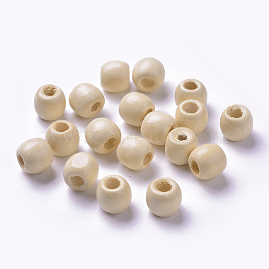 12mm LemonChiffon Barrel Wood Beads