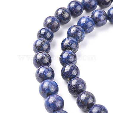 Perles en lapis-lazuli naturel(G-K311-14B)-2