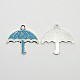 Umbrella Antique Silver Tone Alloy Enamel Pendants(ENAM-N038-04B)-1