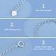 4Pcs 2 Styles 925 Sterling Silver Plated Sterling Silver Curb Chain Extender(FIND-BC0005-13A)-4
