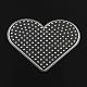 Heart ABC Plastic Pegboards used for 5x5mm DIY Fuse Beads(DIY-Q009-14)-1