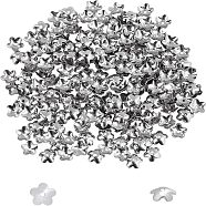 Unicraftale 304 Stainless Steel Beads Caps, 5-Petal, Stainless Steel Color, 5.8x1.8mm, Hole: 0.7mm(STAS-UN0010-02)