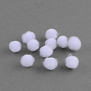 DIY Doll Craft Pom Pom Yarn Pom Pom Balls, White, 25mm, about 500pcs/bag(AJEW-S006-25mm-01)