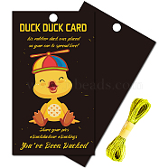 CREATCABIN 50Pcs Paper Card, Greeting Card, Duck Theme Card, Rectangle, Word, 87.5x50mm(AJEW-CN0001-37D)