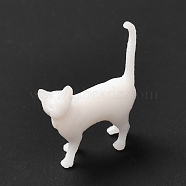 3D Resin Model, UV Resin Filler, Epoxy Resin Jewelry Making, Cat, White, 19x5x20mm(DIY-F090-02B)