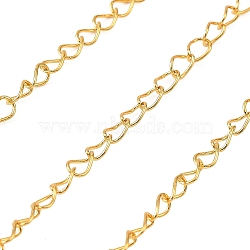 Brass Curb Chains, Soldered, with Card Paper, Real 18K Gold Plated, 5.5x3.5x2mm, about 3.28 Feet(1m)/pc(CHC-H111-03G-02)