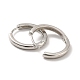 Rack Plating Brass Huggie Hoop Earrings(EJEW-K093-01D)-3