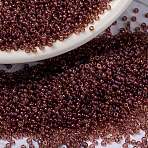 MIYUKI Round Rocailles Beads, Japanese Seed Beads, (RR303) Rose Gold Luster, 15/0, 1.5mm, Hole: 0.7mm, about 5555pcs/bottle, 10g/bottle(SEED-JP0010-RR0303)