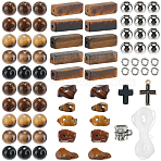 DIY Natural Tiger Eye Beads Stretch Bracelets Making Kits, 13~14x4~4.5x4~4.5mm, hole: 1.2mm, 20pcs(DIY-SP0003-18)