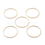 Brass Linking Rings, Long-Lasting Plated, Round Ring, Real 24K Gold Plated & Stainless Steel Color, 25x1mm, Inner Diameter: 23mm(KK-Y003-03I-G)