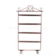 Iron Pedestal Display Stand, Jewelry Display Rack, Red Copper, 17.5x31cm(X-PCT058-02)