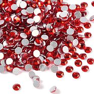 Glass Flat Back Rhinestone, Grade A, Back Plated, Faceted, Half Round, Light Siam, SS10, 2.7~2.8mm, 1440pcs/bag(RGLA-C002-SS10-227)