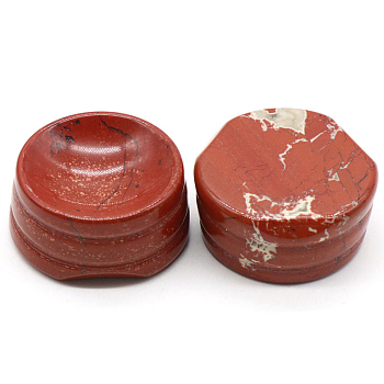 Natural Red Jasper Display Base Stand Holder for Crystal, Crystal Sphere Stand, 2.7x1.2cm