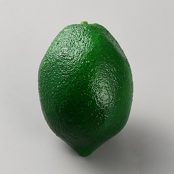 Foam Simulation Lemon, Imitation Fruit, for Showcase & Photography Props, Green, 74x52x51mm