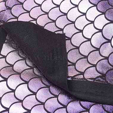 Блестящая голограмма спандекс русалка ткань с принтом рыбьей чешуи(AJEW-XCP0001-90)-3