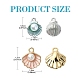 20Pcs 4 Styles Alloy Pendants(ENAM-YW0004-03)-3