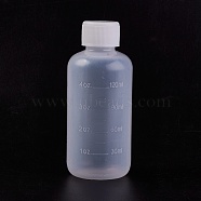120ml Plastic Screw Cap Bottles, Clear, 11cm, Capacity: 120ml(4.06 fl. oz)(TOOL-WH0097-05)