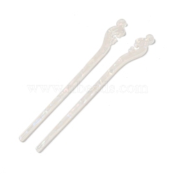 Opaque Acrylic Hair Sticks, Antique White, 178x16x4mm(OHAR-C011-02B)