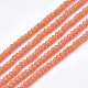 Chapelets de perles en verre opaque de couleur unie(GLAA-S178-14A-06)-1