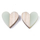 Resin & Wood Two Tone Cabochons(RESI-R425-04H)-2