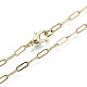 Brass Paperclip Chains(X-MAK-S072-10B-KC)-1