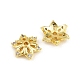 Brass Micro Pave Cubic Zirconia Bead Caps(CU-CBA6A75-35A-G)-2