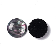 Resin Cabochons, Half Round/Dome, Black, 20x5~5.5mm(X-CRES-J036-20mm-02)